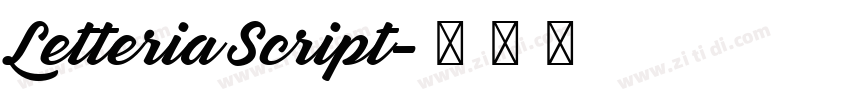 Letteria Script字体转换